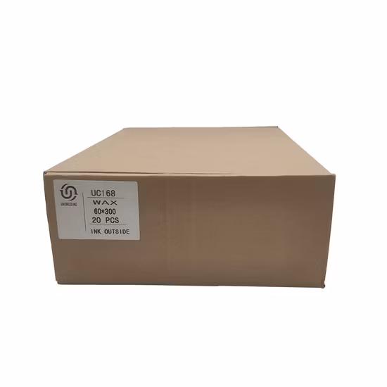 Ruban de codes-barres en cire/résine amélioré de qualité supérieure, 60/110mm, 300m, vente en gros d'usine, pour imprimante Tsc